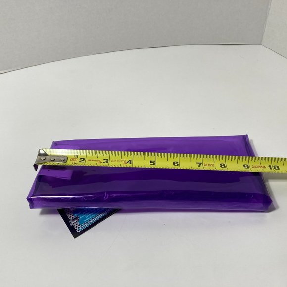 Purple Makeup Bag Pencil Case Zipper Organizer - Picture 6 of 9